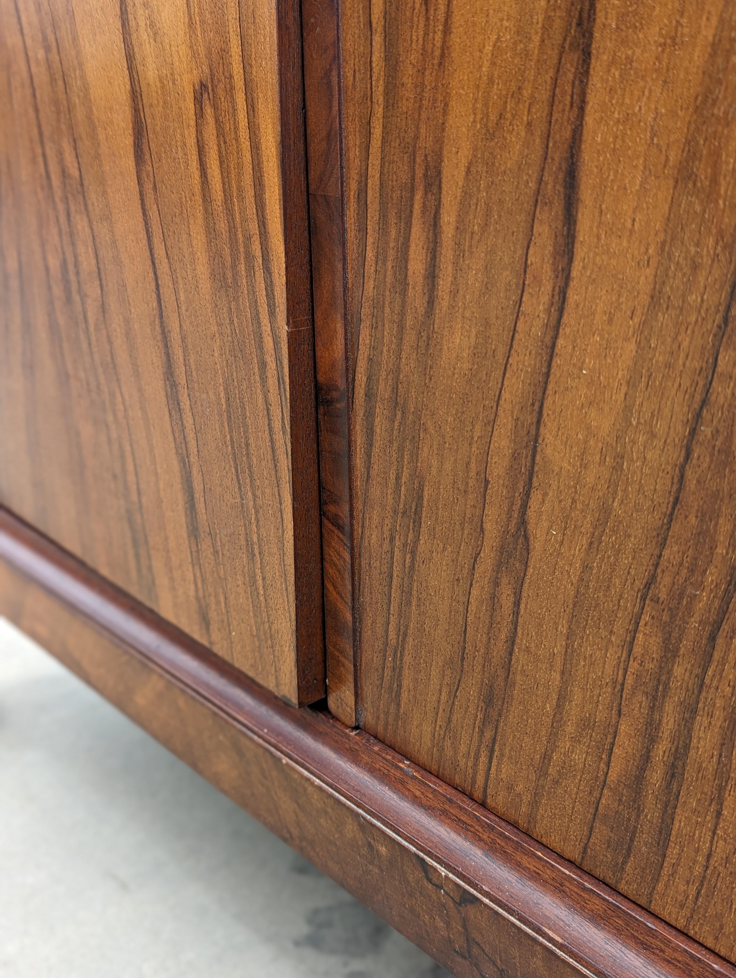 English Art Deco Burl Walnut Armoire, Wardrobe, c. 1930s 2