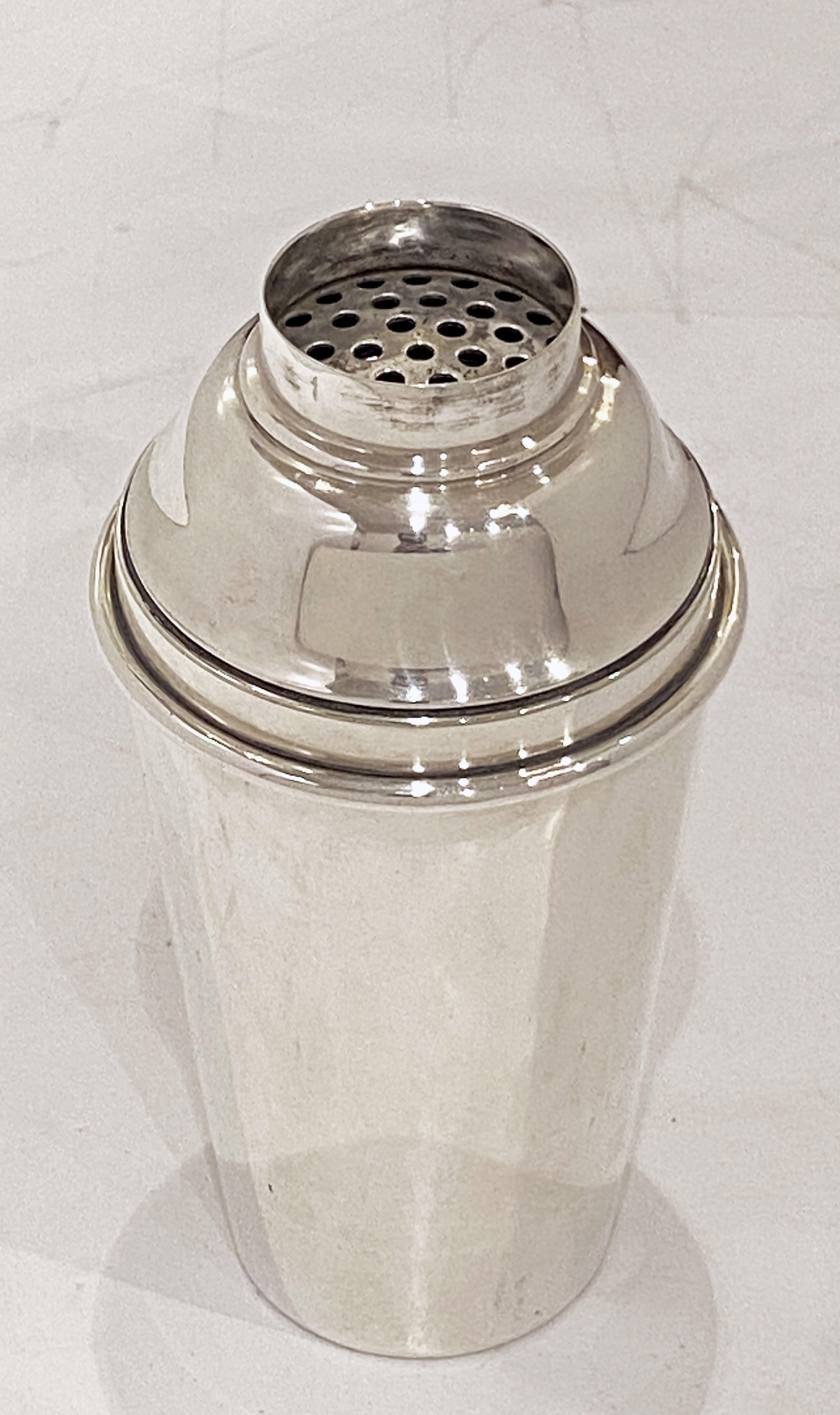 Silver Plate English Art Deco Cocktail or Martini Shaker by Gaskell and Chambers