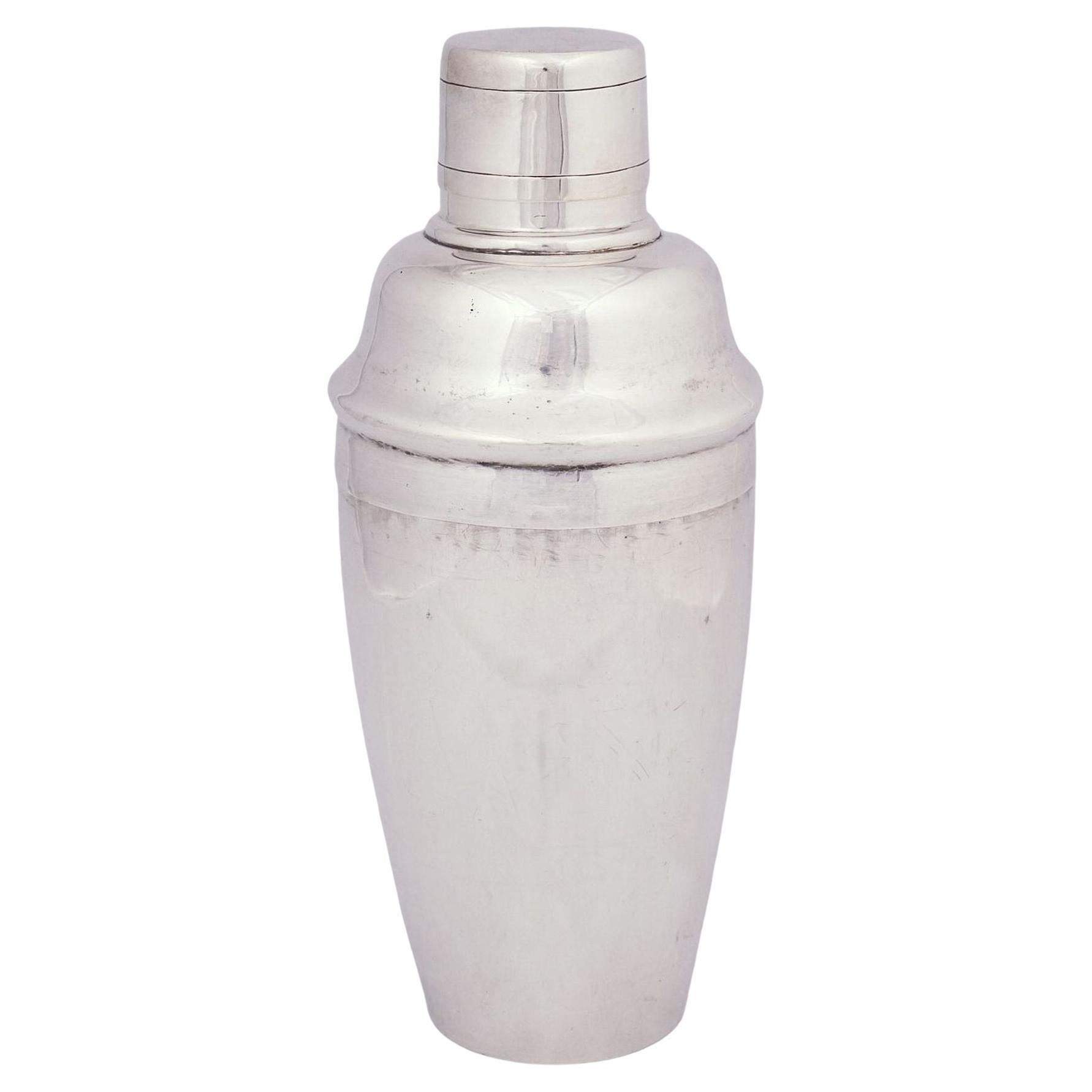 English Art Deco Cocktail Shaker by Van Buren