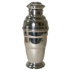 English Art Deco Cocktail Shaker c.1930, Silver Plate