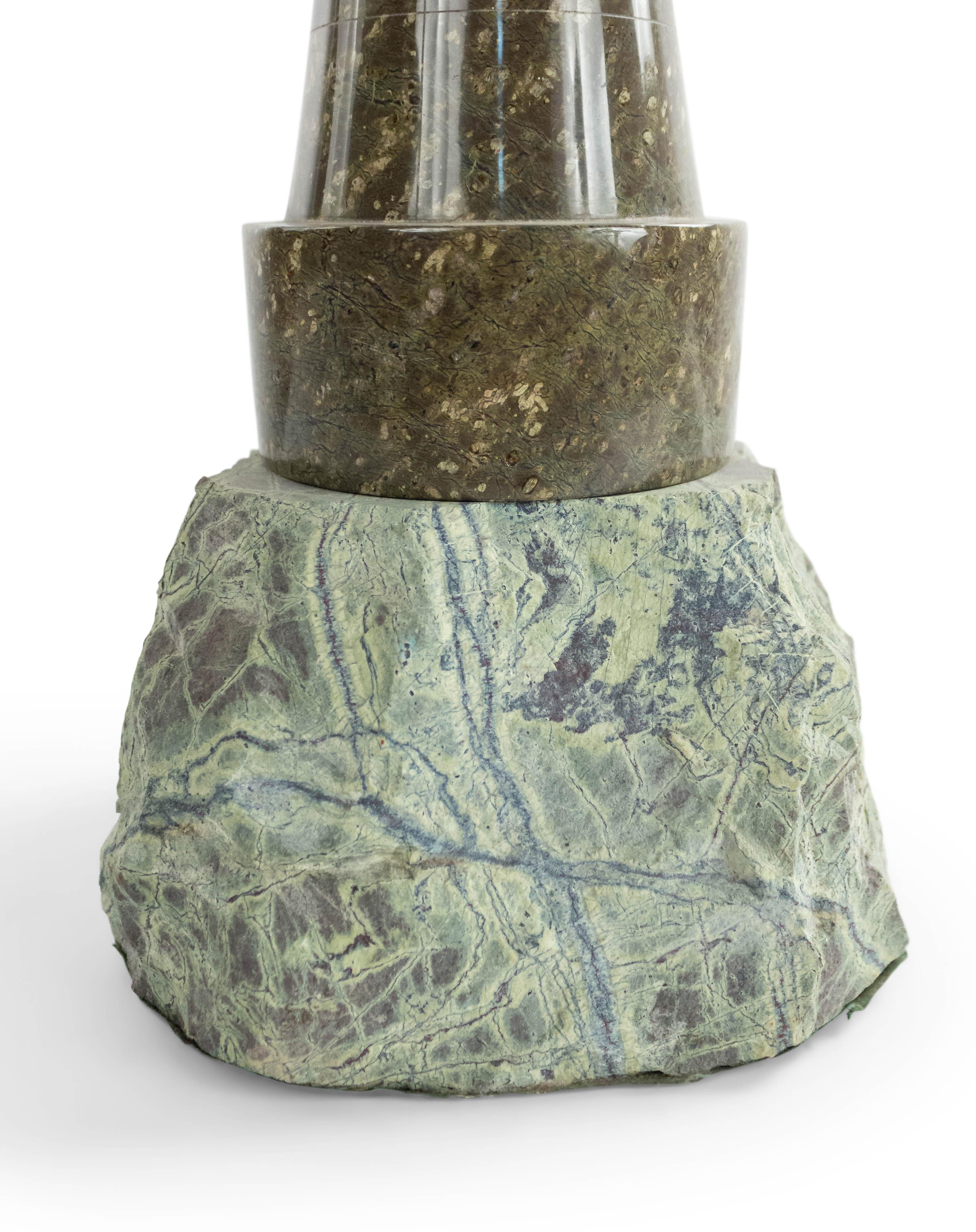 English Art Deco Cornwall Stone Lighthouse Table Lamp In Good Condition In New York, NY