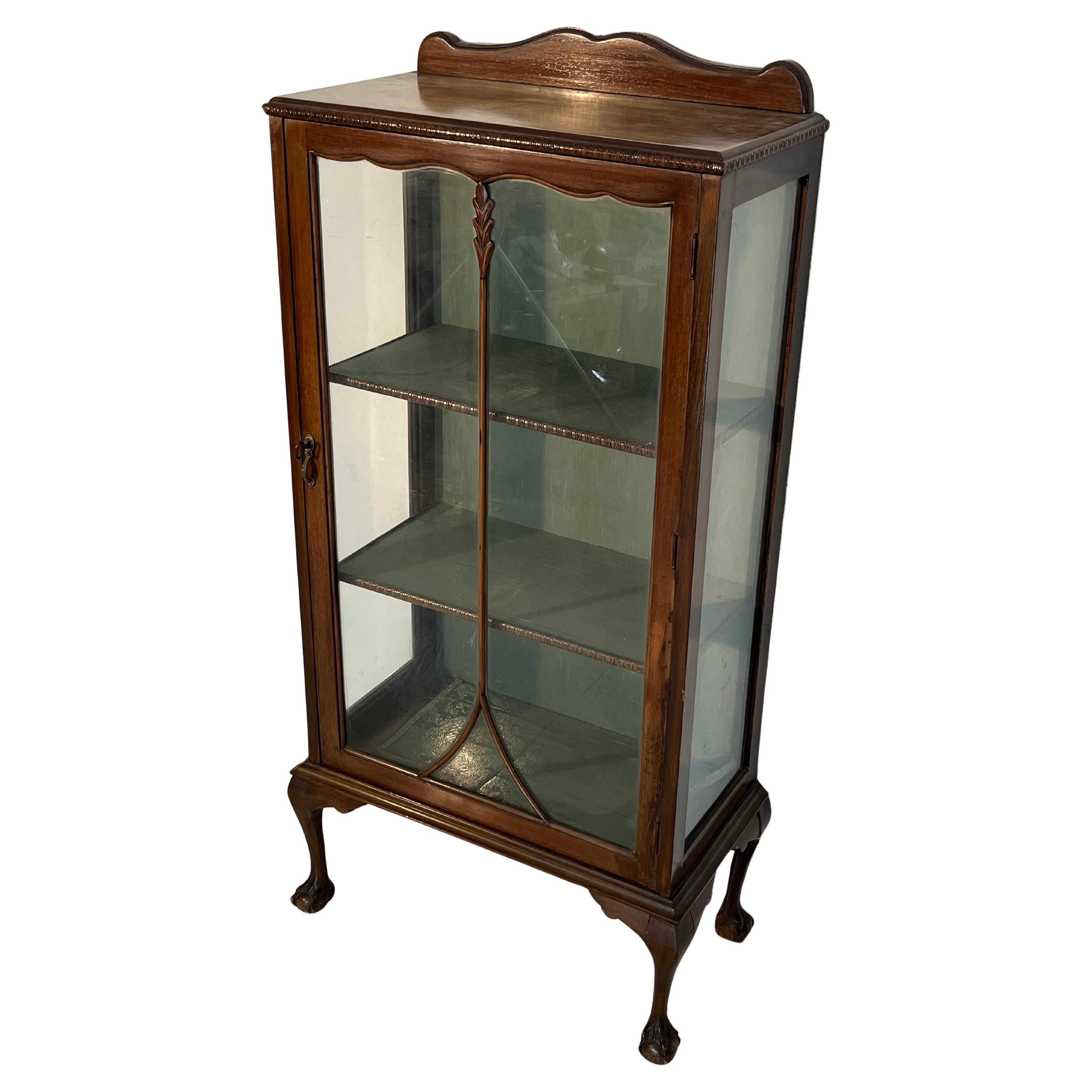 English Art Deco Display Cabinet, 1930s
