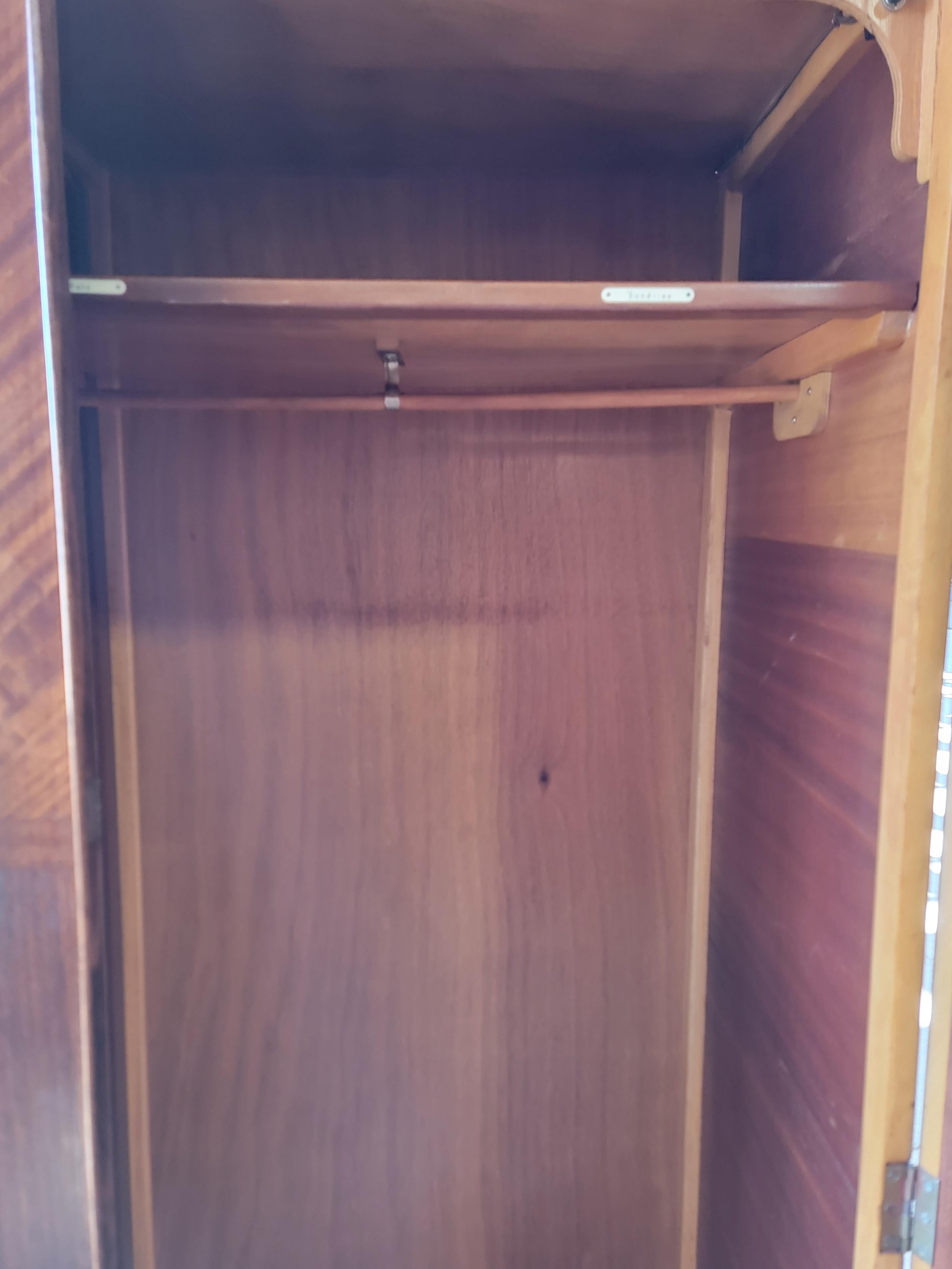 English Art Deco Double Door Armoire 2