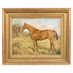 English Art Deco "Kit" Oil Painting