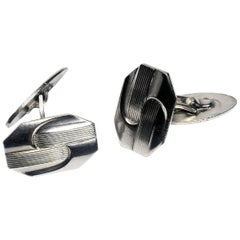 Boutons de manchette anglais Art Déco pour hommes