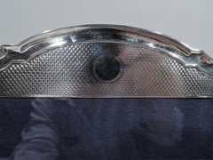 English Art Deco Modern Sterling Silver Picture Frame, 1916