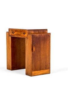 English Art Deco Oak Desk