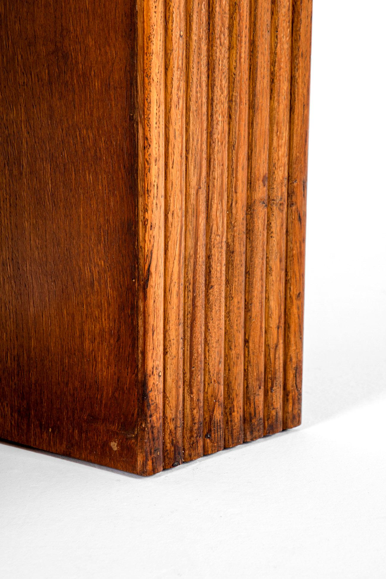 Englischer Art-Deco-Schreibtisch aus Eiche (Eichenholz) im Angebot