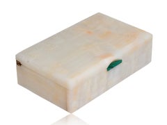 Englische Art-Déco-Zigarettenbox aus Onyx von George Betjemann
