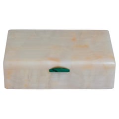 Englische Art-Déco-Zigarettenbox aus Onyx von George Betjemann