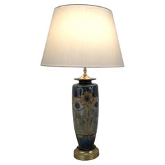 English Art Deco Pottery Table Lamp #2