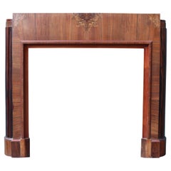 Antique English Art Deco Reclaimed Mantel