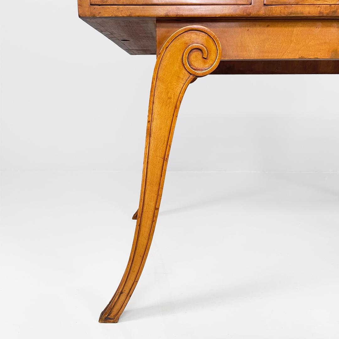 English Art Deco rectangular walnut desk for Hille of London, 1920s in vendita 8