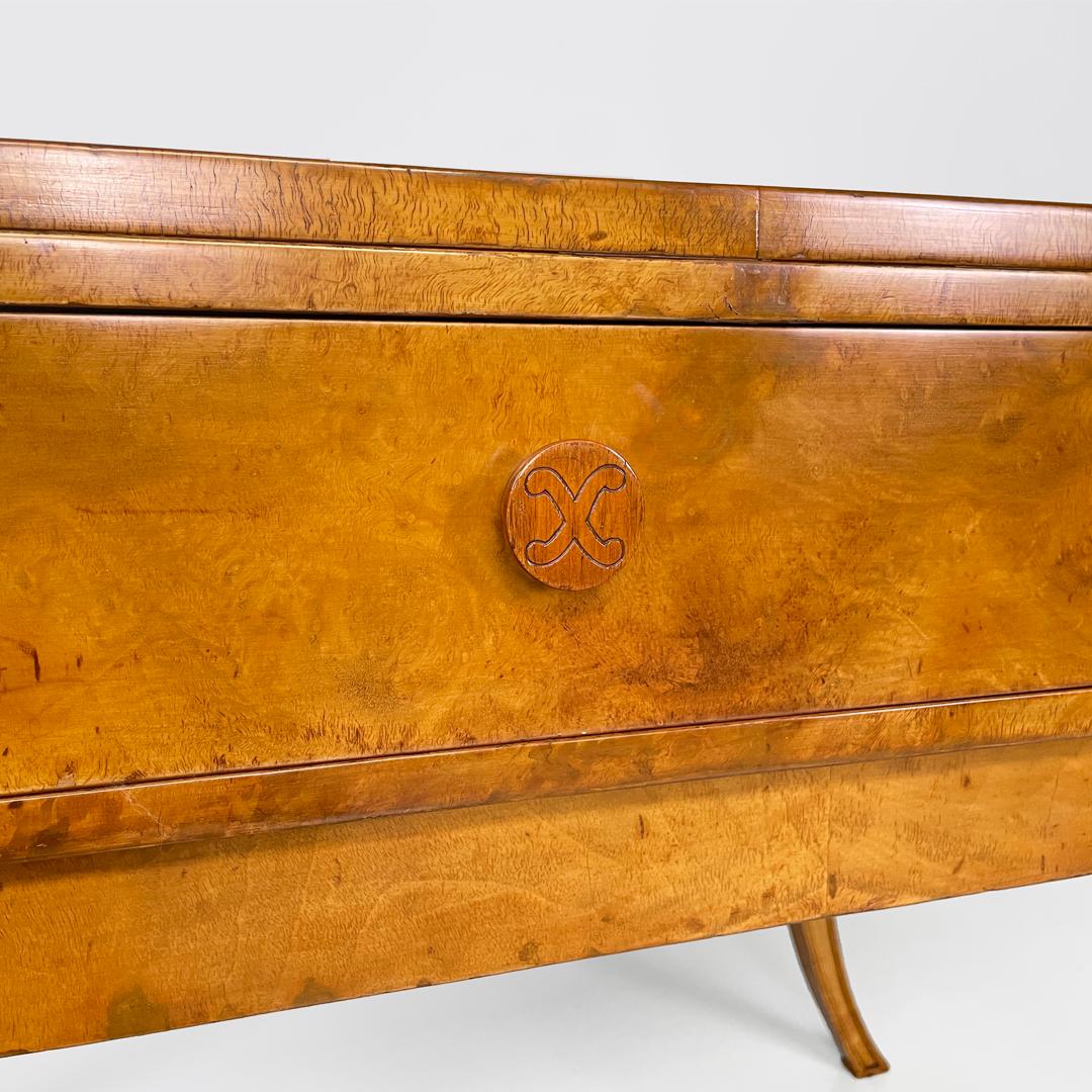 English Art Deco rectangular walnut desk for Hille of London, 1920s in vendita 12