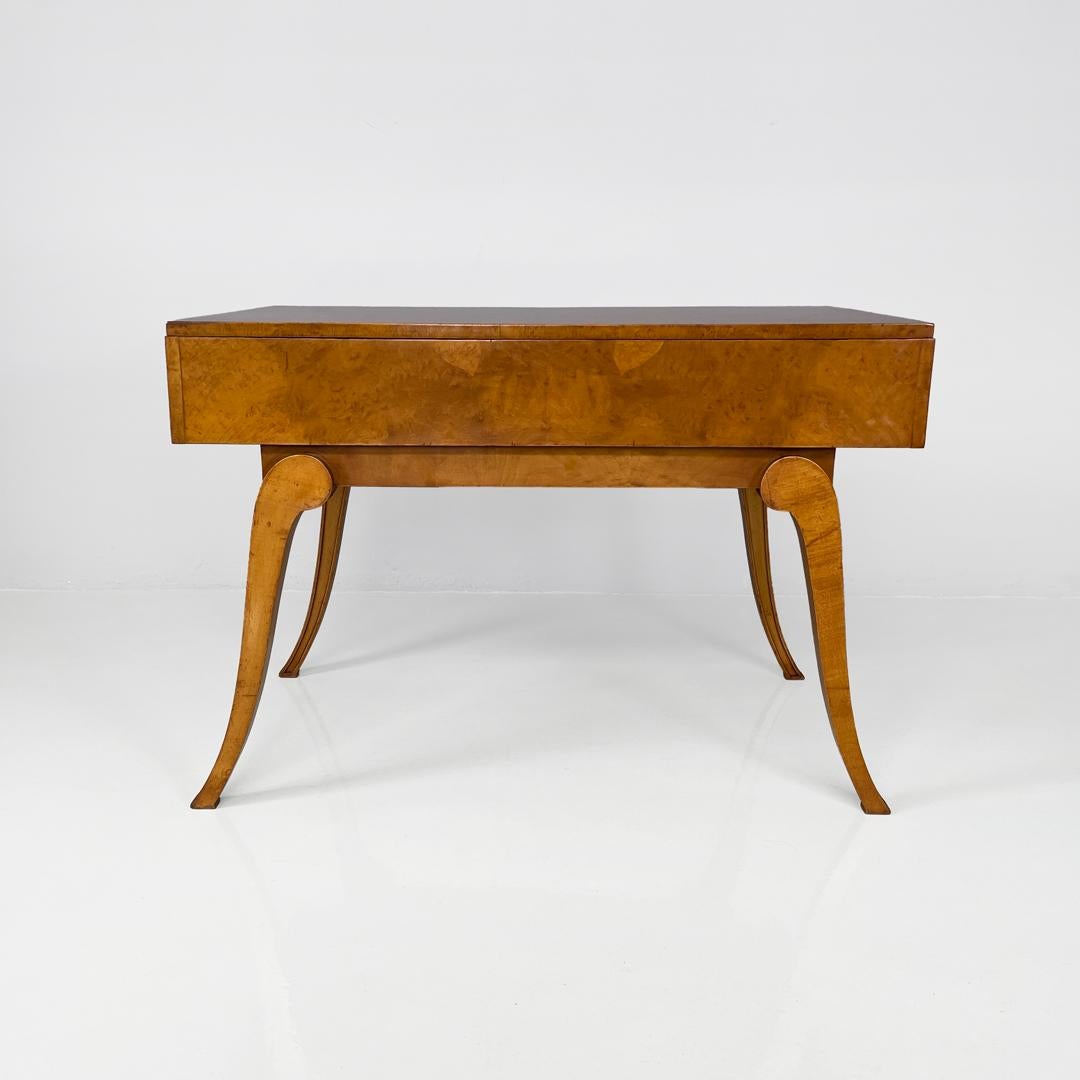 Early 20th Century English Art Deco rectangular walnut desk for Hille of London, 1920s in vendita