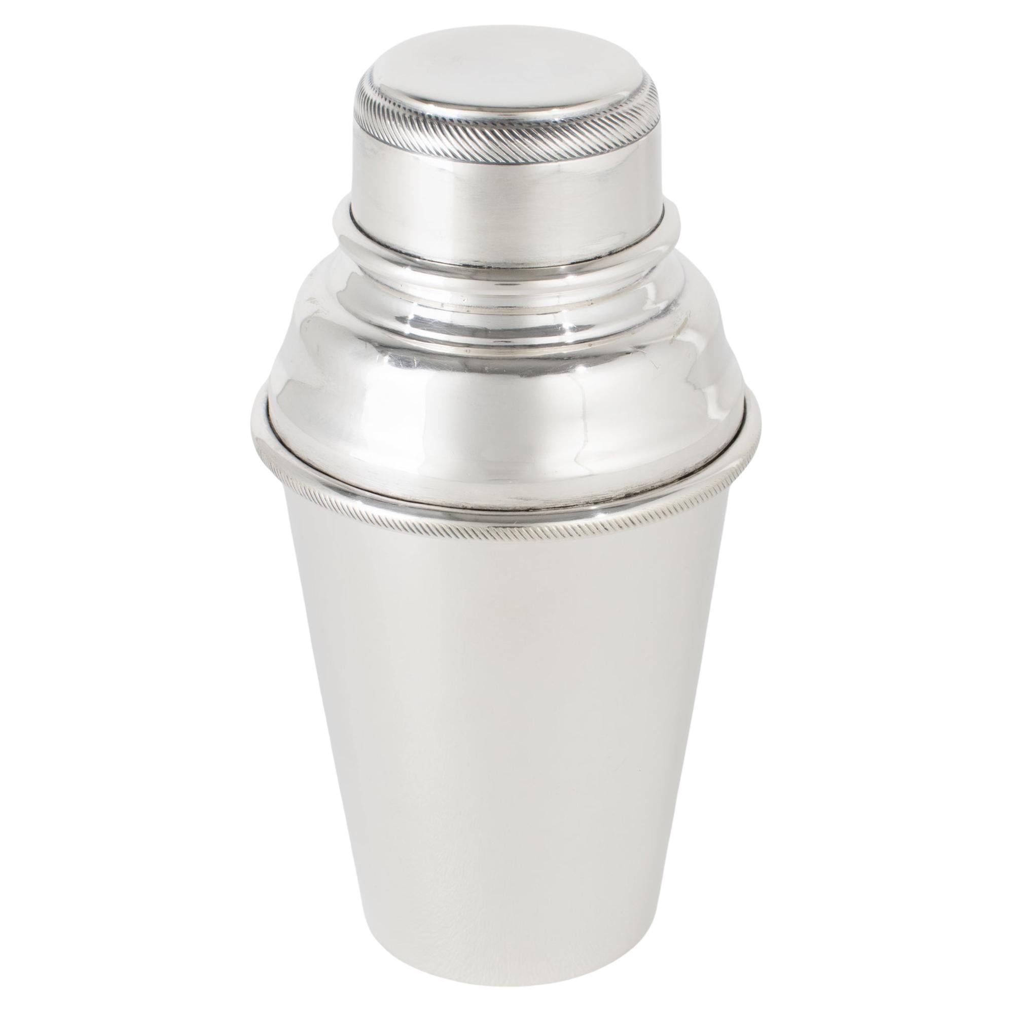 English Art Deco Silver Plate Baby Cocktail Shaker by Mappin 
Webb