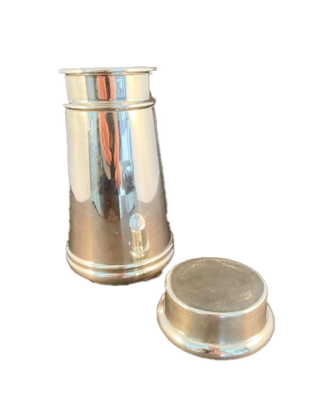 20th Century English Art Deco Silver Plate Cocktail Shaker, Charles S. Green & Co. For Sale