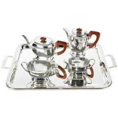 English Art Deco Silver Plate Tea or Coffee Service