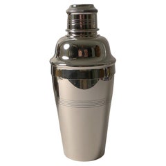 English Art Deco Silver Plated Cocktail Shaker by Elkington & Co.