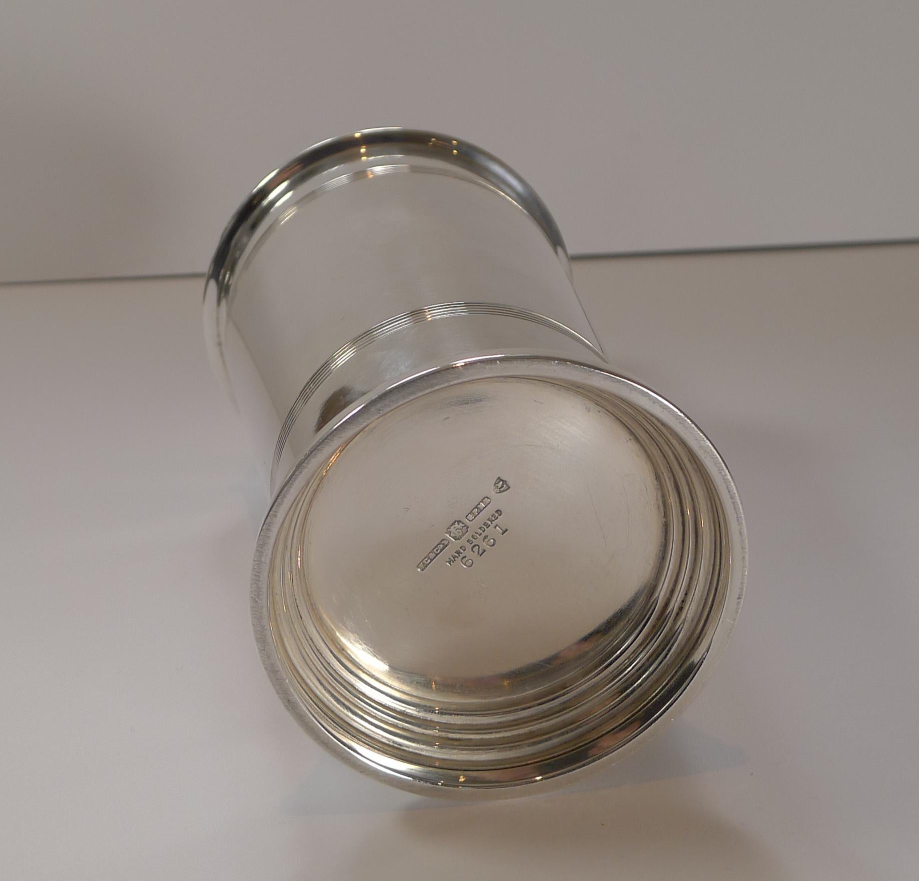 English Art Deco Silver Plated Cocktail Shaker by Frank Cobb & Co. c.1930 6