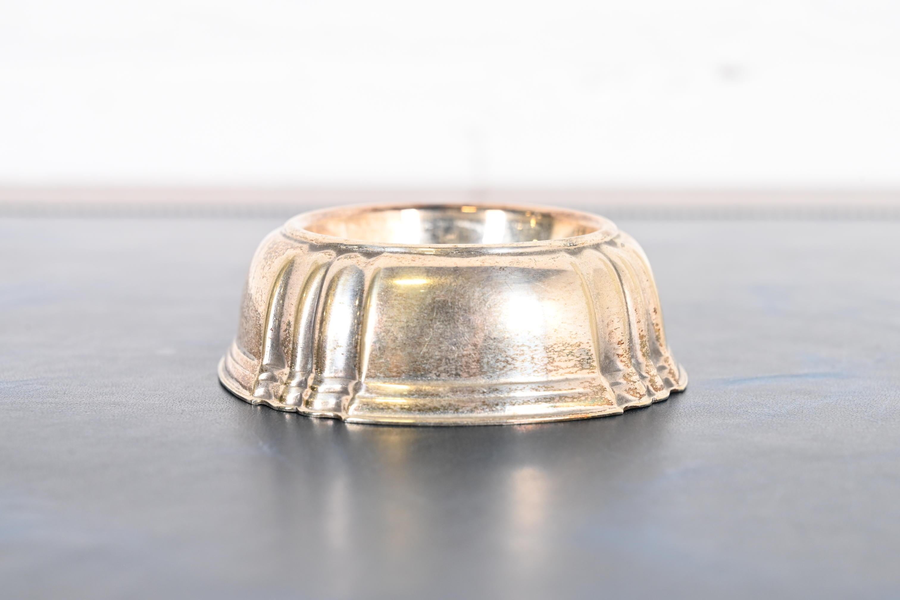 Cenicero o bandeja recogecenizas de plata inglesa Art Decó Estadounidense en venta