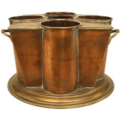 Art Deco Tapered Copper Wine Cooler