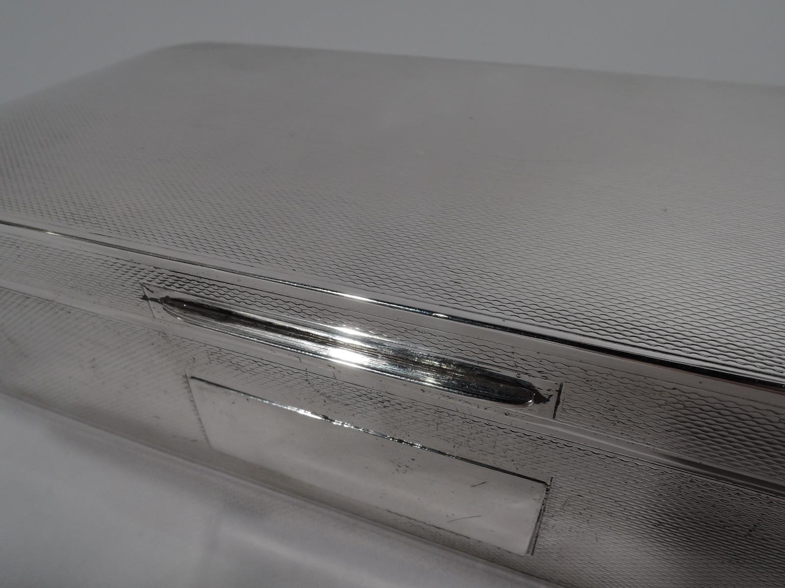 English Art Deco Sterling Silver Desk Box 2