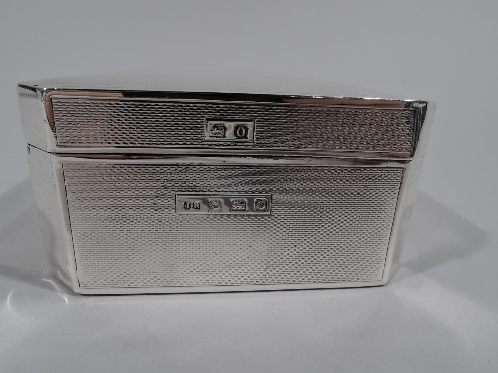 English Art Deco Sterling Silver Desk Box 4