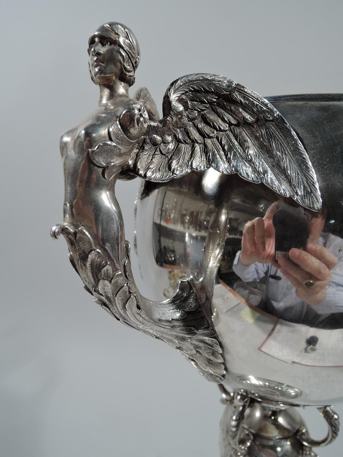 English Art Deco Sterling Silver Hydroplane Trophy Cup 3