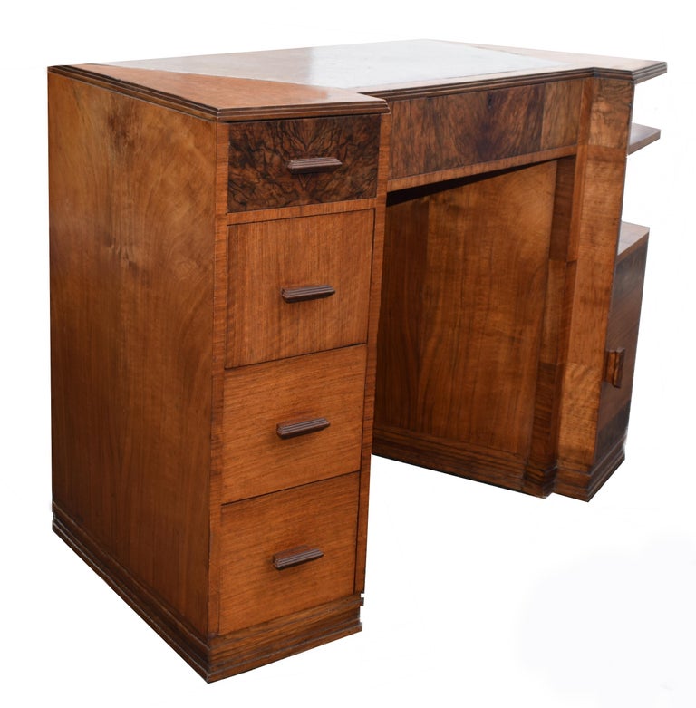 English Art Deco Walnut Desk, circa 1936 at 1stDibs art deco computer