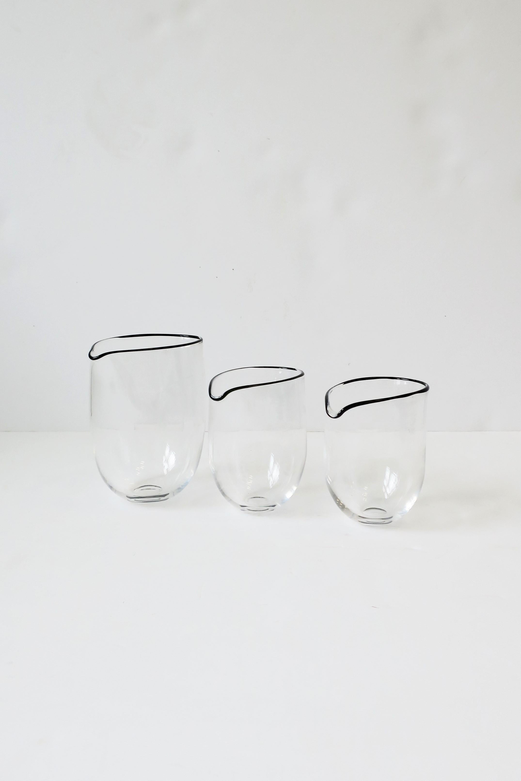 Cocktail Beaker Pitcher Vessel Barware Set English, circa 1990s For Sale 2