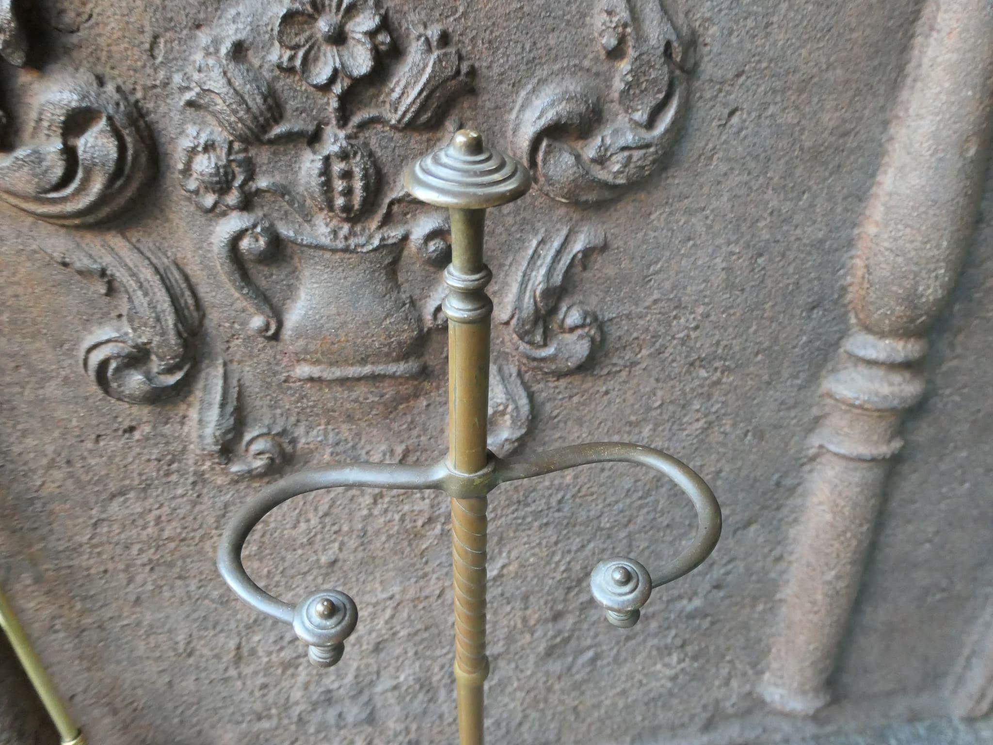 Attrezzi da camino o strumenti da fuoco in stile Art Nouveau inglese, inizio XX secolo in vendita 2
