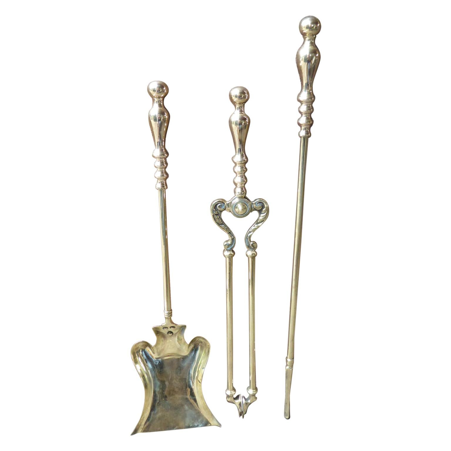 Early 20th Century Dutch Art Nouveau Fireplace Tools or Fire Tools For