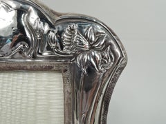 Marco inglés Art Nouveau de plata de ley