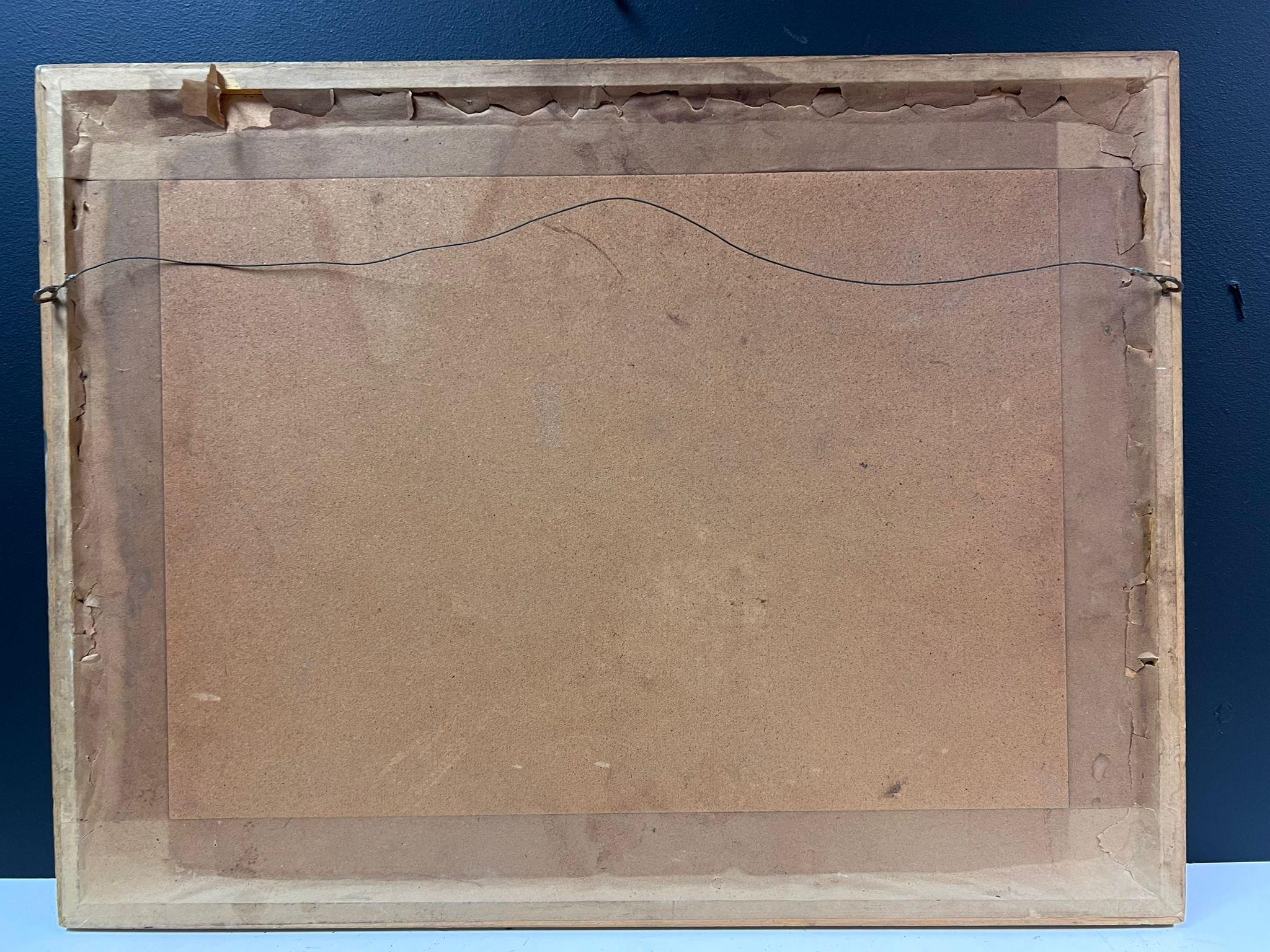 Lo yacht a vela di Winston Churchill firmato Pittura a olio inglese d'epoca 5