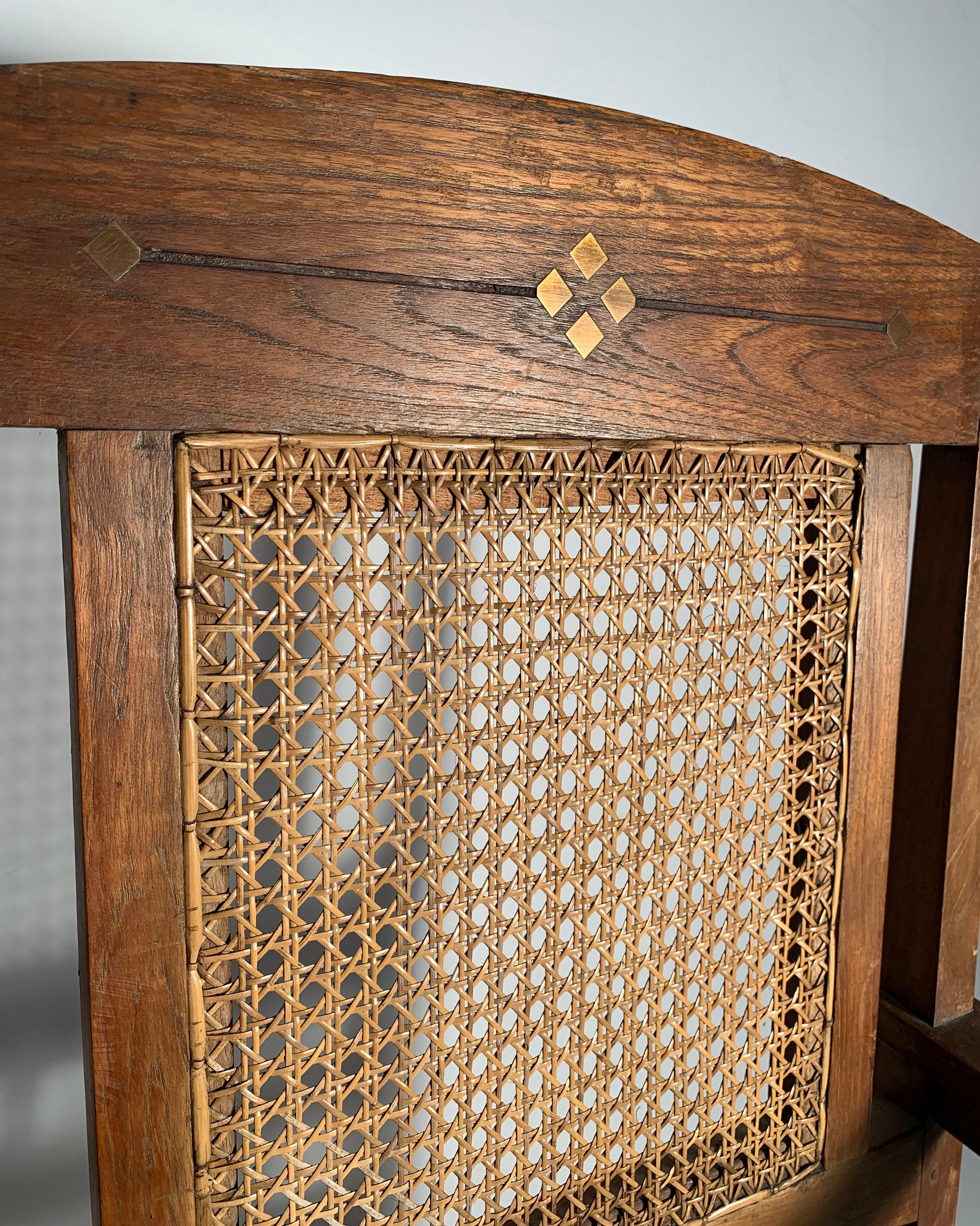 Englischer Arts and Crafts-Sessel (Holz) im Angebot