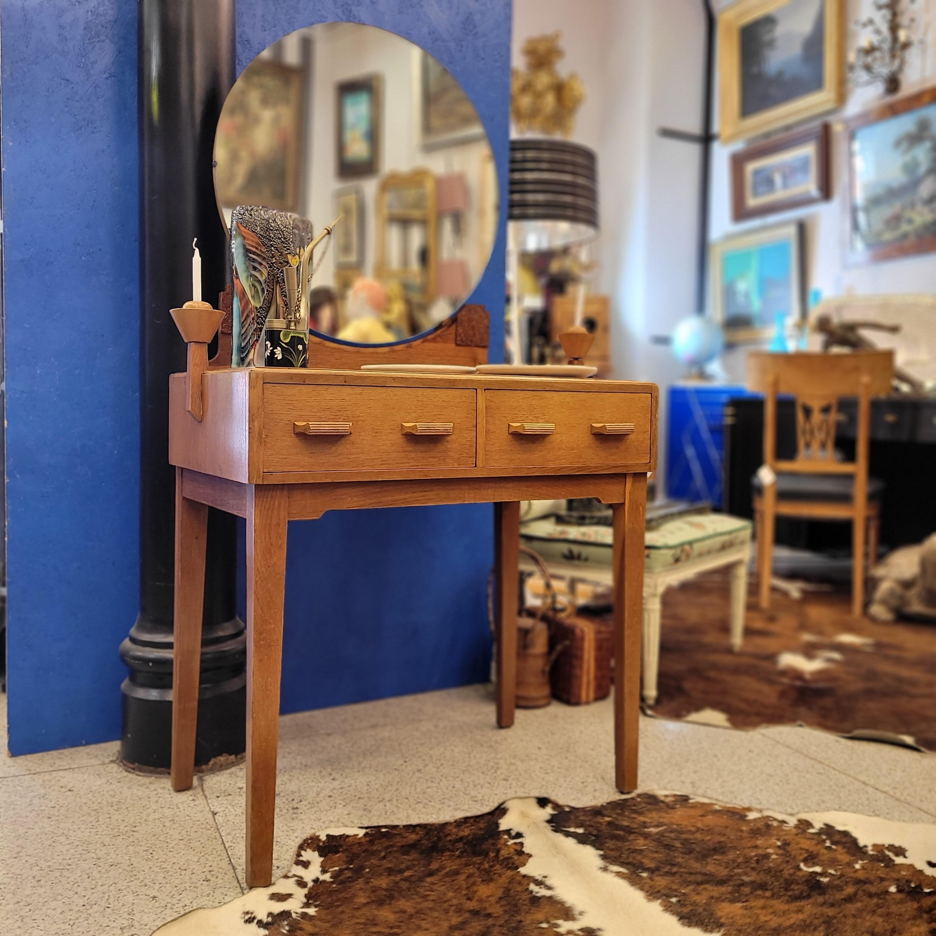 English Arts and Crafts dressing table/desk, Gomme Furniture Wycombe 7