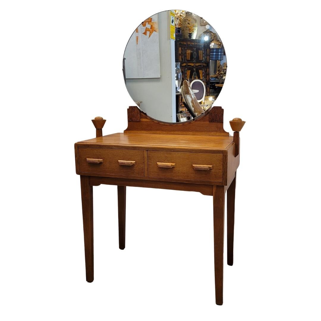 English Arts and Crafts dressing table/desk, Gomme Furniture Wycombe 9