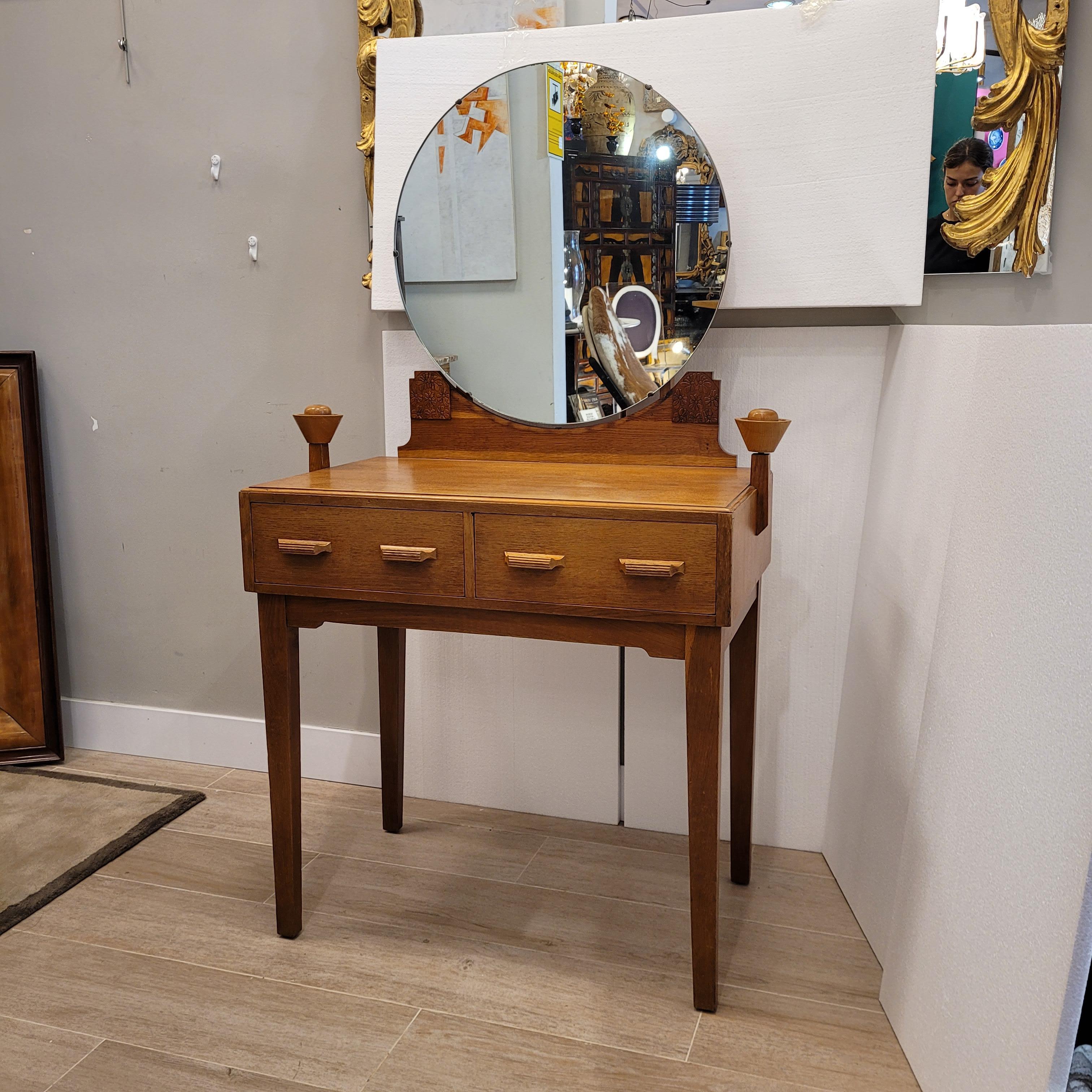 Mid-20th Century English Arts and Crafts dressing table/desk, Gomme Furniture Wycombe