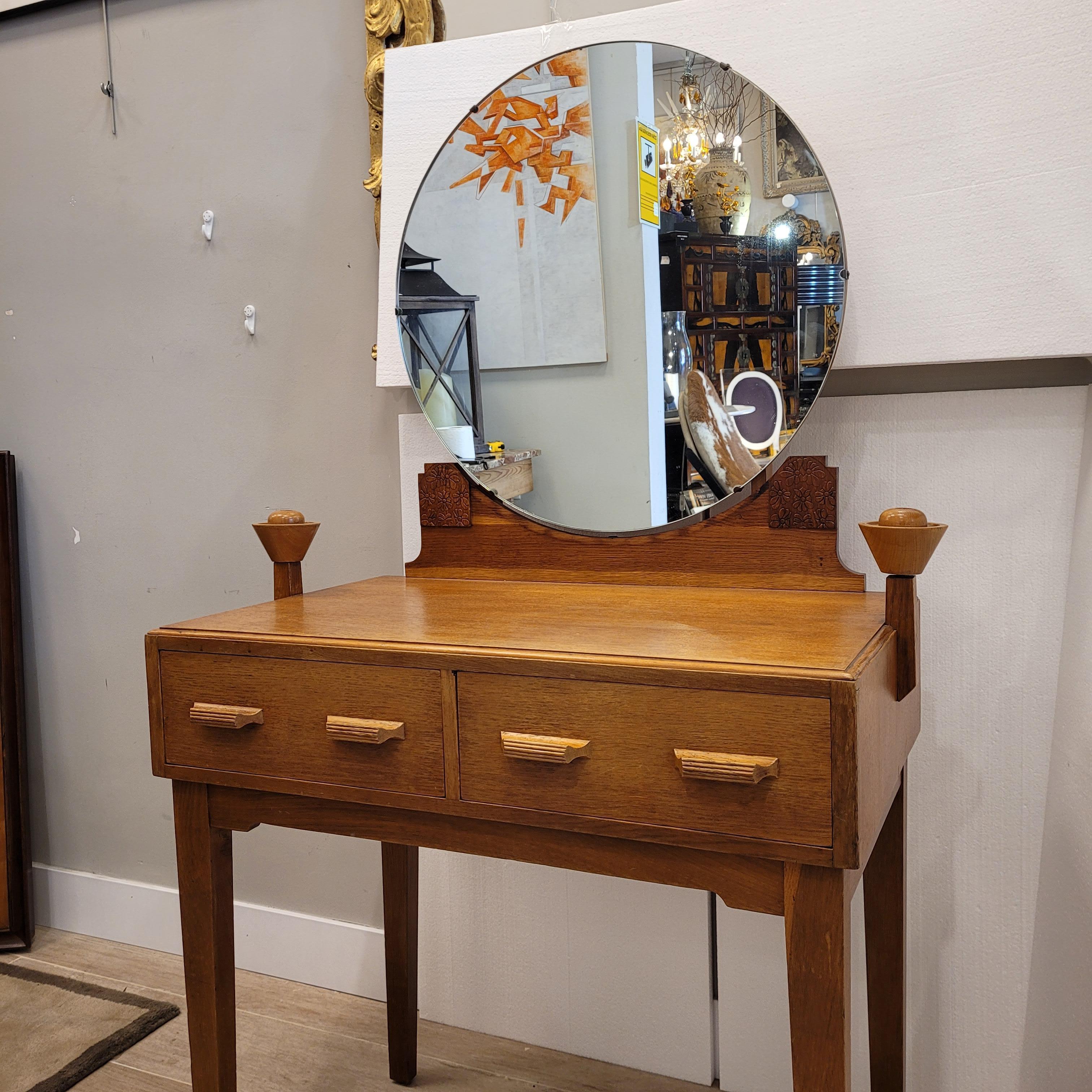 English Arts and Crafts dressing table/desk, Gomme Furniture Wycombe 1