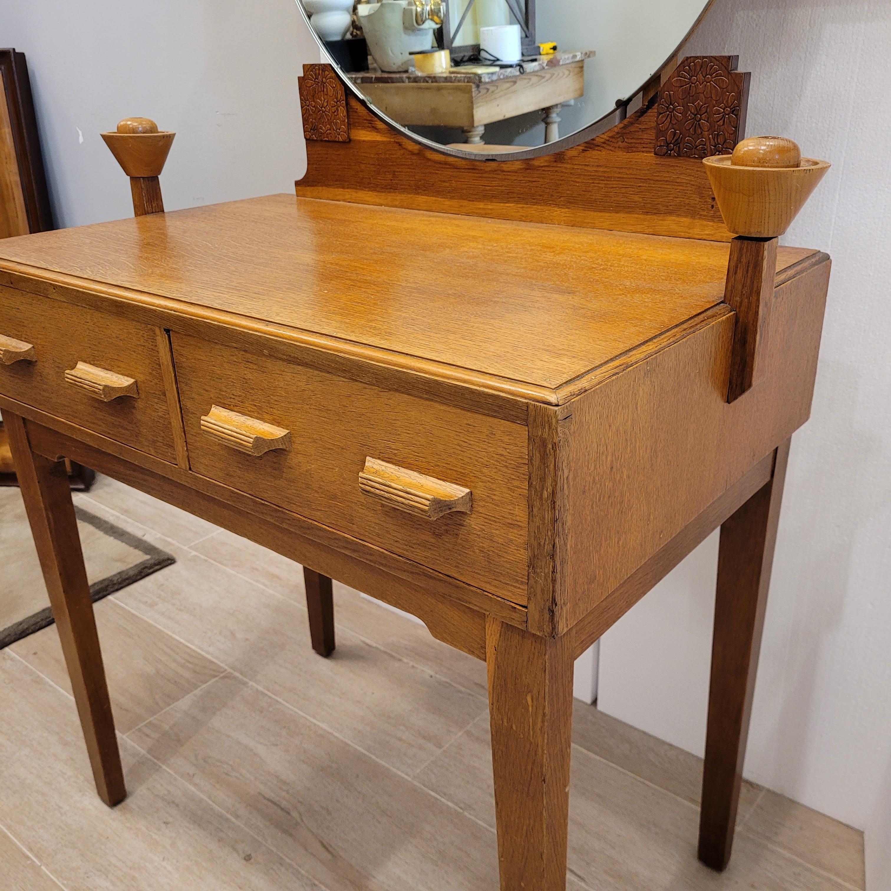 English Arts and Crafts dressing table/desk, Gomme Furniture Wycombe 2