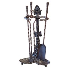 English Arts and Crafts Fireplace Tools or Companion Set, 20th Century