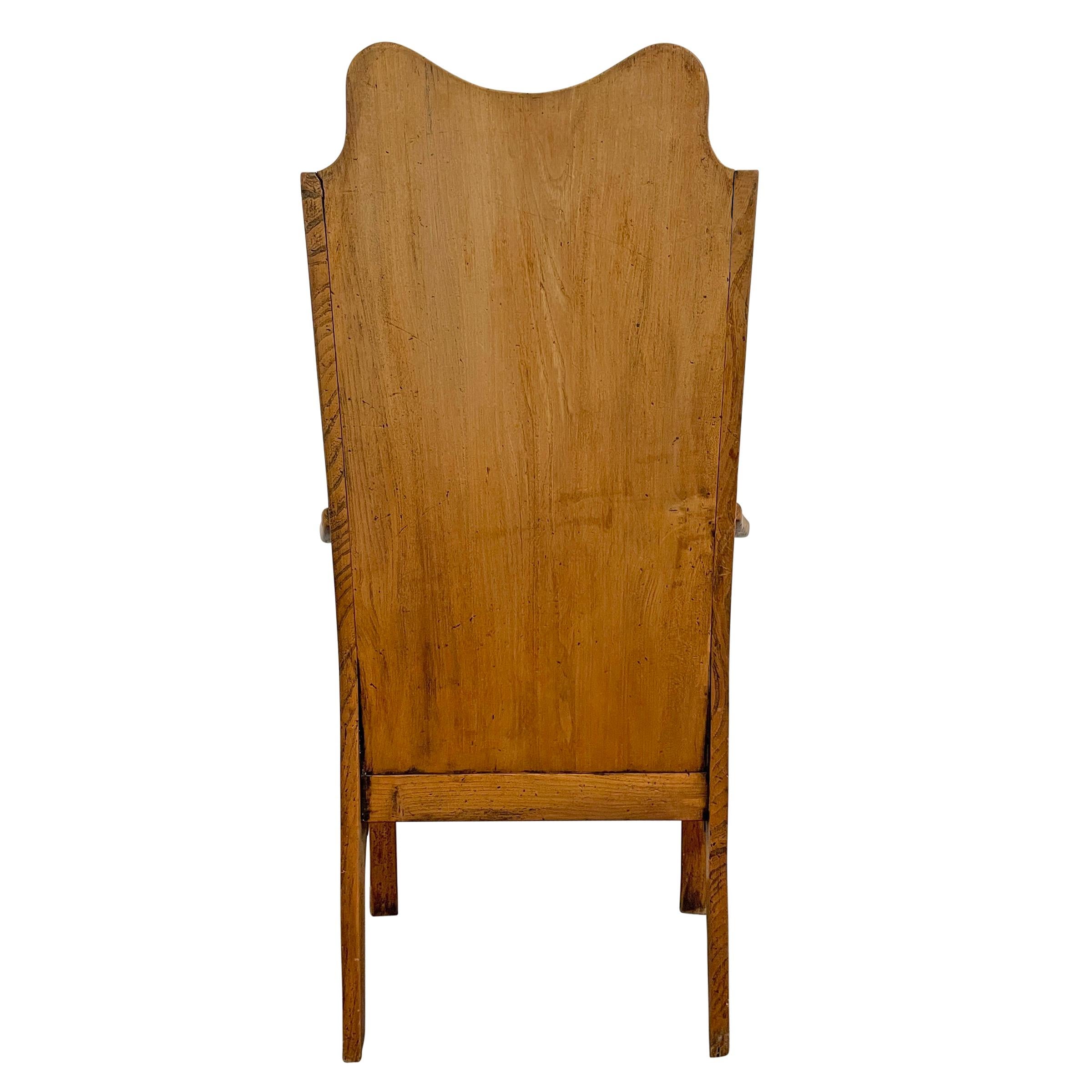 English Arts & Crafts Hall Chair In Good Condition In Chicago, IL