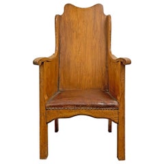 Antique English Arts & Crafts Hall Chair