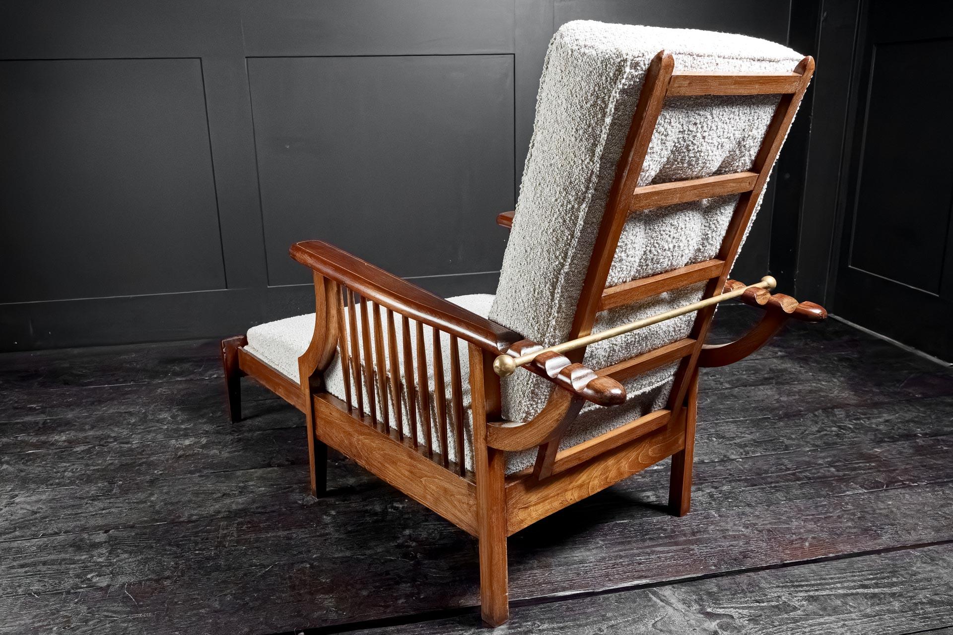 Arts and Crafts English arts and crafts metamorphic Liberty's of London salon smokers chair For Sale