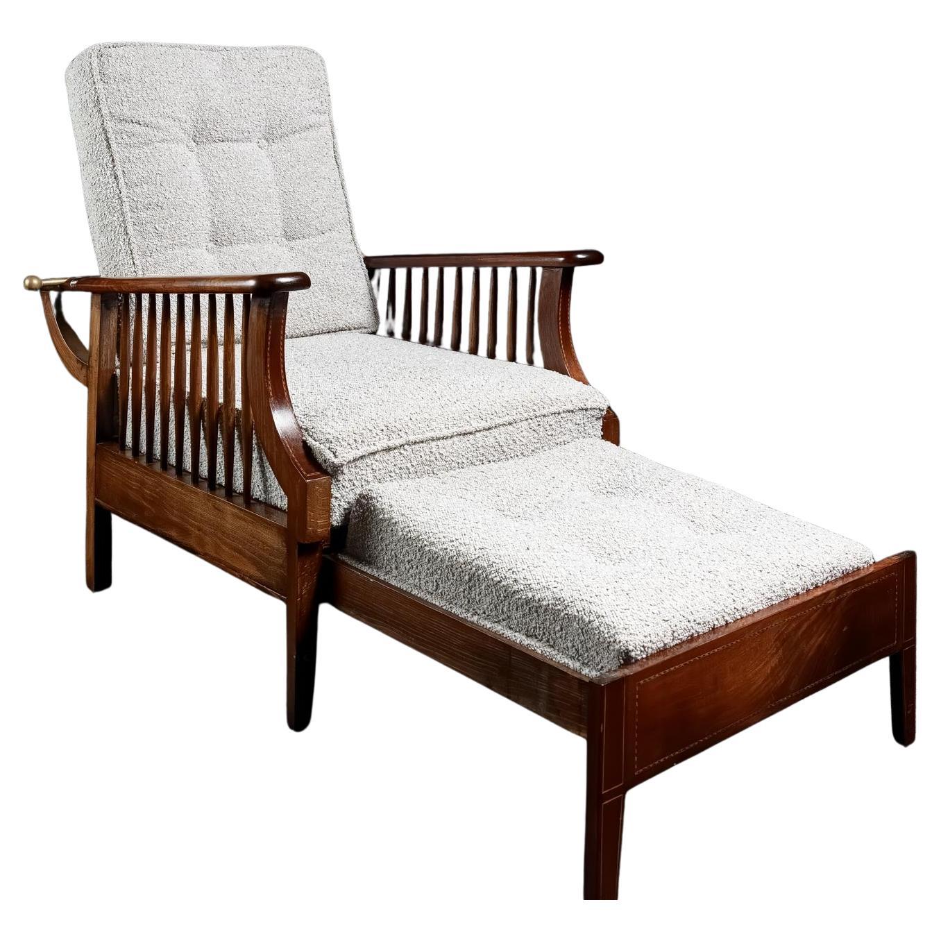 English arts and crafts metamorphic Liberty's of London salon smokers chair
