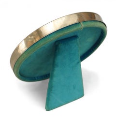 English Arts and Crafts Silver Round Picture Frame