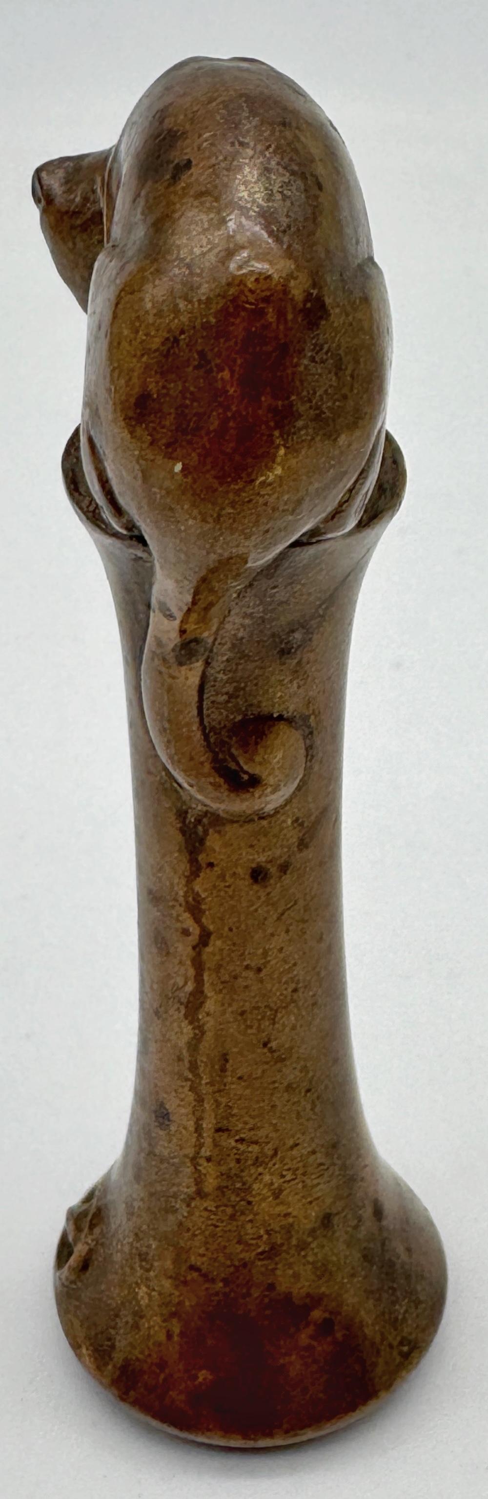Sello de bronce Arts & Crafts inglés, motivo gato y ratón, circa 1900-1930 Inglés en venta