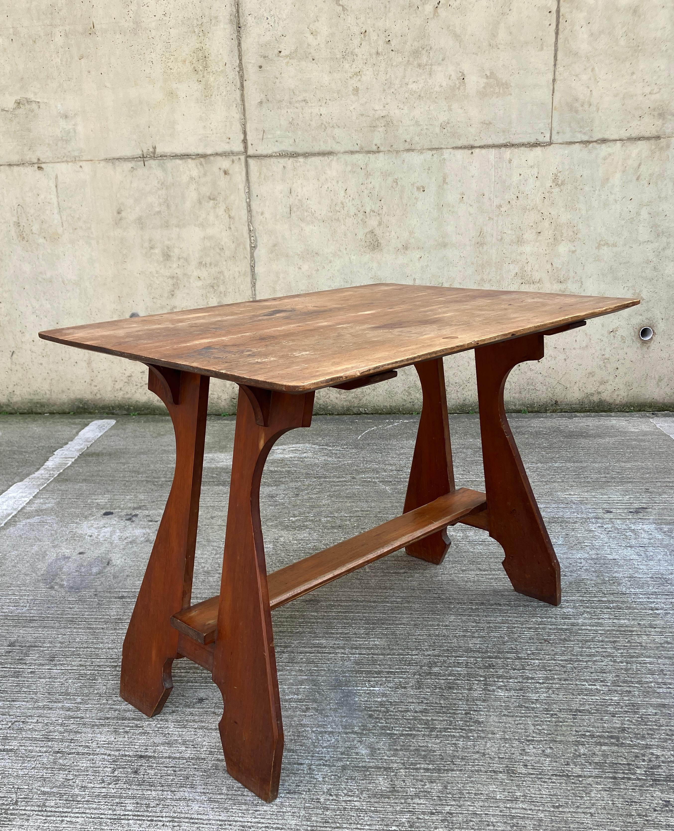 Tavolo Consolle / Scrivania inglese Arts & Crafts in vendita 2