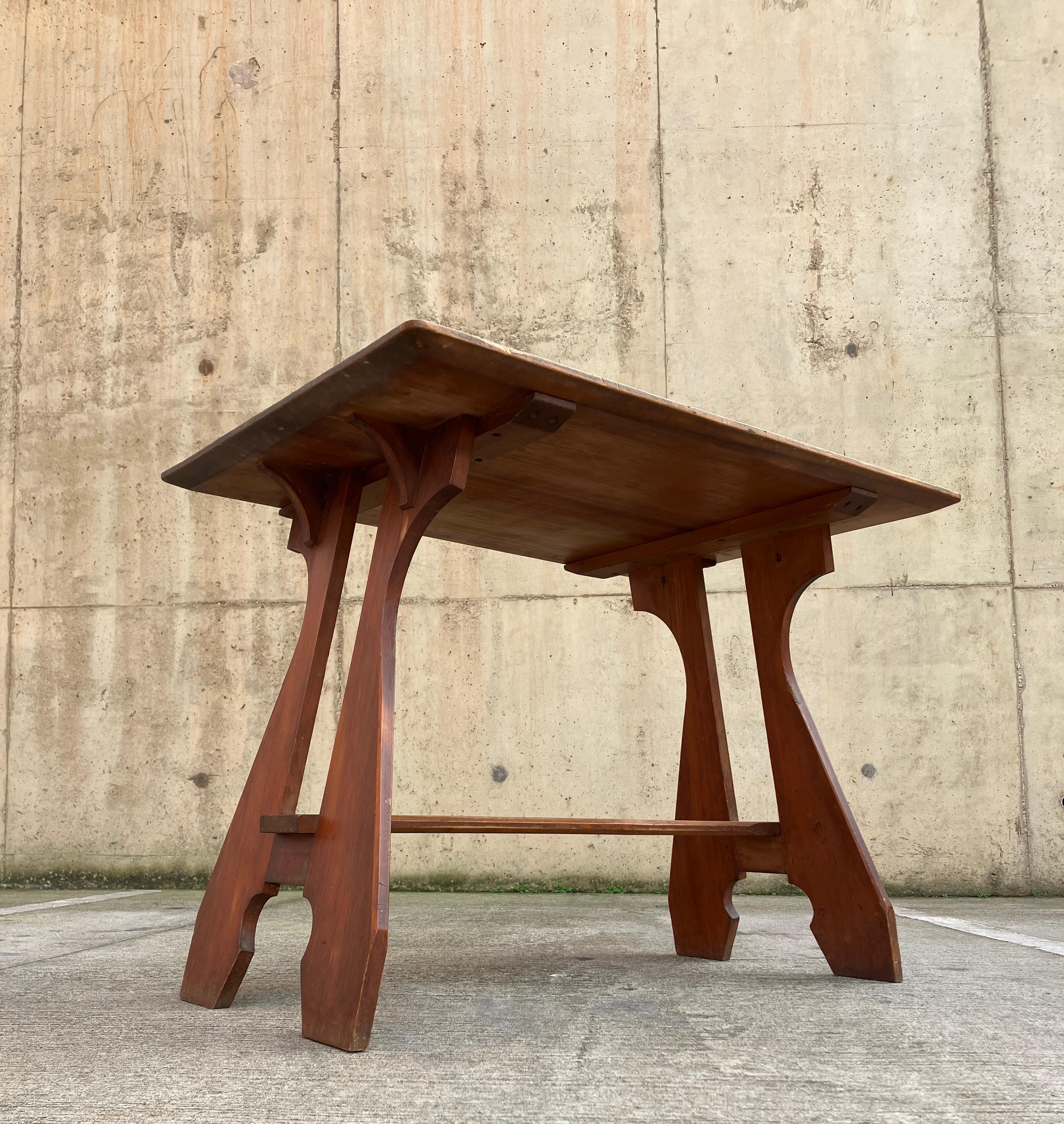 Tavolo Consolle / Scrivania inglese Arts & Crafts in vendita 4